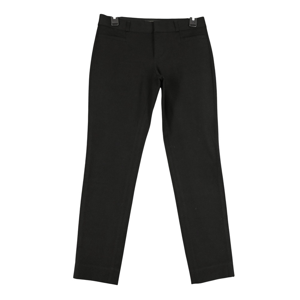 Banana Republic Sloan Ankle Pants Womens 0 Black Stretch Career Dress Pants
